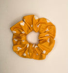 Yellow Heart Print Scrunchie