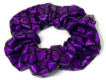 Purple mermaid scale scrunchie